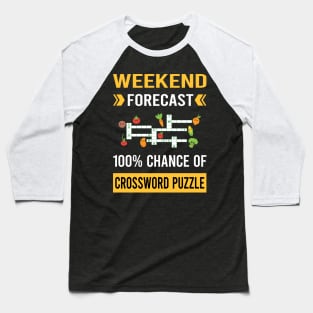 Weekend Forecast Crossword Puzzles Baseball T-Shirt